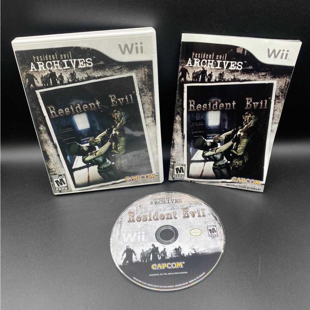 Nintendo Wii Resident Evil Archives Video Game with Manual Tested Works